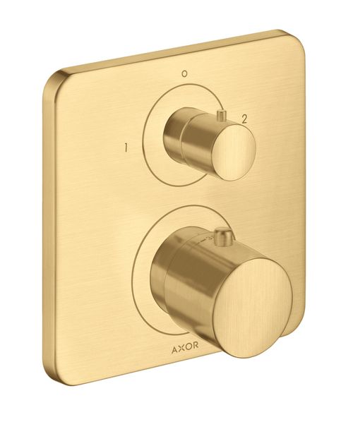 AXOR-HG-AXOR-Citterio-M-Thermostat-Unterputz-mit-Ab-und-Umstellventil-Brushed-Gold-Optic-34725250 gallery number 1